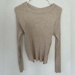 Cute open back sweater